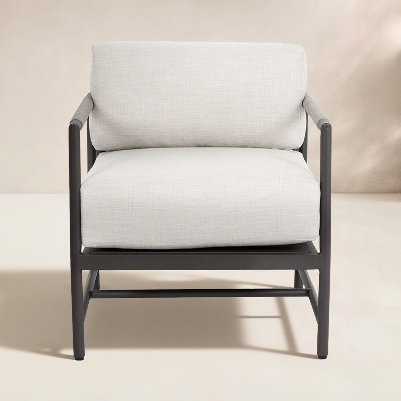 Esme Outdoor Lounge Chair , Sunbrella® Cushions Included, Echo Midnight Sunbrella®