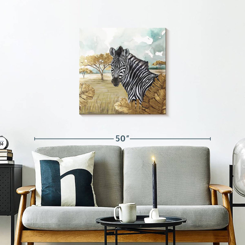 Crowle Zebras, 24" H x 24" W