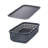 Like-it Plastic Storage Basket Gray Small Tote Basket with Lid for Closet and Pantry-1379366403-1379366401