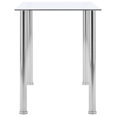 Searcy Glass Top Metal Base Dining Table