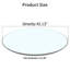 Plateau de table rond de rechange en verre épais de 0,36 po Ivy Bronx-918924267