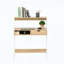 Bureau d'ordinateur compact avec rangement et tablette de présentation