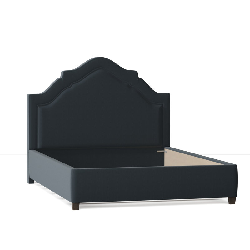 Sheila Upholstered Bed, Full, Sachi Deep Teal, Espresso