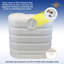 Couvercle robuste en plastique léger pour réservoir de propane LP de 30LB Flame King