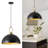Worthing 1-Light 2-Piece Matte Black Dome Pendant-1739485584