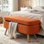 Banc de rangement avec repose-pieds ovale-892465268