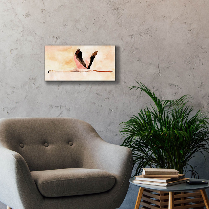  «Touching Down 1» par Annie Warren, art mural sur toile, 24 po x 12 po