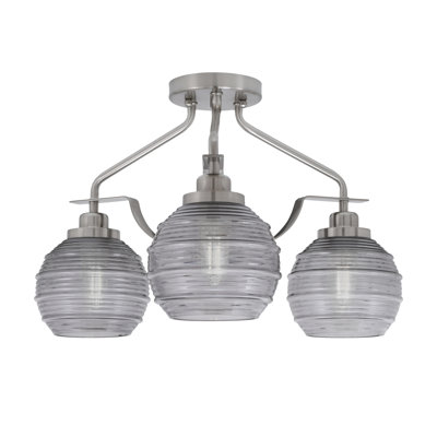 Odyssey 3 Light Semi-Flush Shown In With 6"