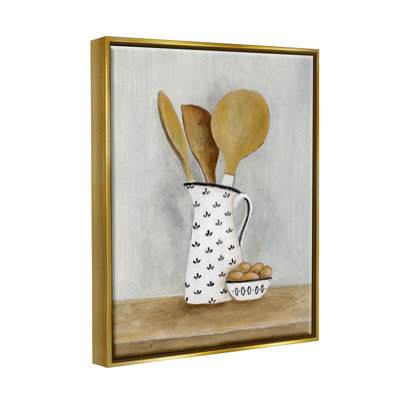 «Kitchen Eggs & Utensils Still Life» par Janet Tava, peinture