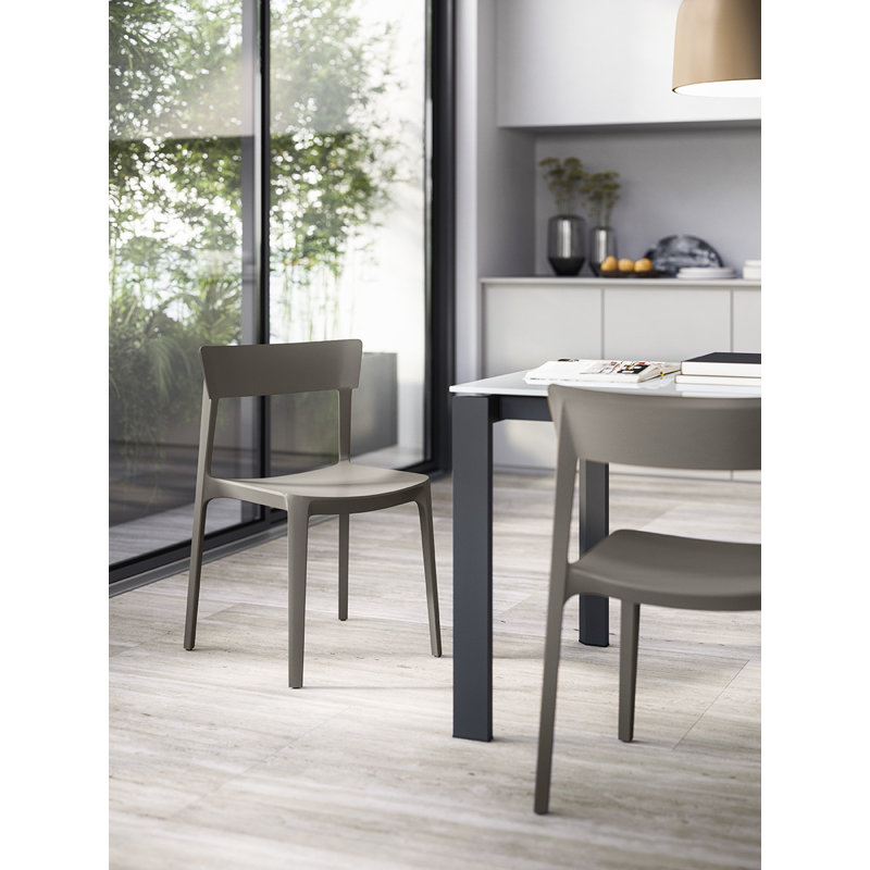 Skin Stackable Chair by Archirivolto, Taupe