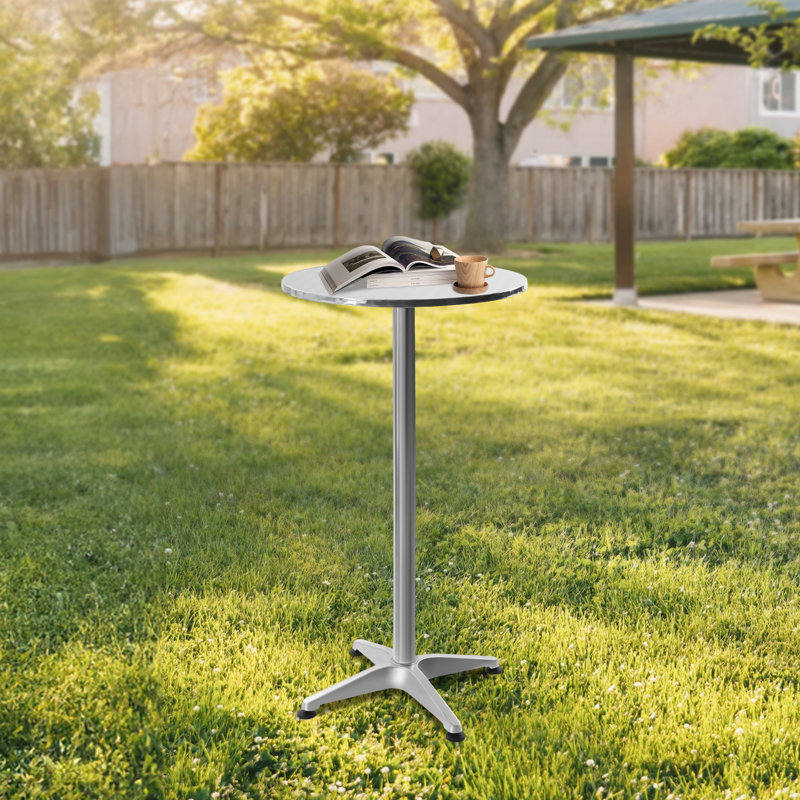 Metal Outdoor Bar Table , 23.62'' in. W 23.62'' in. D