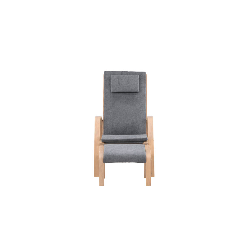 Karon Upholstered Accent Chair, Grey, Natural
