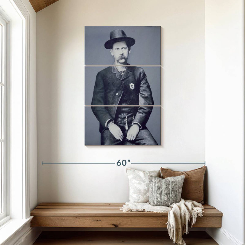 Wyatt Earp, juin 1883, H 45 po x l 28 po