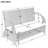 2 - In - 1 Convertible Picnic Upholstered Bench Table, 57.1" Outdoor Loveseat, Portable Picnic Table Couch, Transformable To 4 Seats & 1 Table, Ideal For Garden, Lawn, Backyard, Porch, Patio, Versatile Outdoor Furniture For Leisure And Gatherings-1233822434