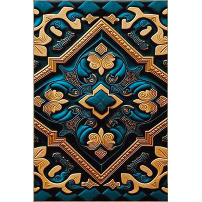 Tapis tissé à base de tuiles et tapis lavable