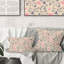 Coussin décoratif rétro à motif botanique rétro X-587859424