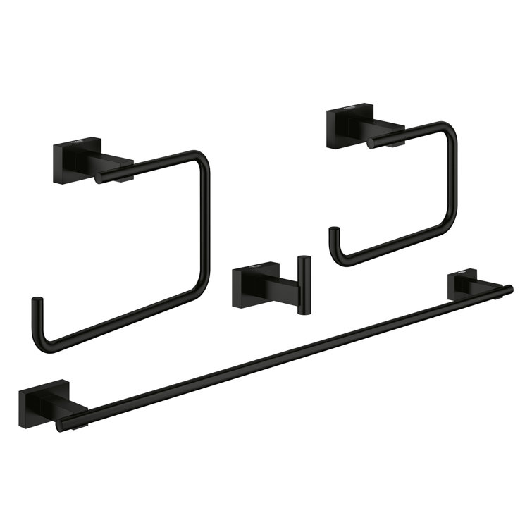 Essentials Cube 4 - Piece Bathroom Hardware Set