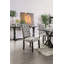 Classique / ensemble de 2 chaises d'appoint capitonnées à boutons en tissu de lin massif-1340539878