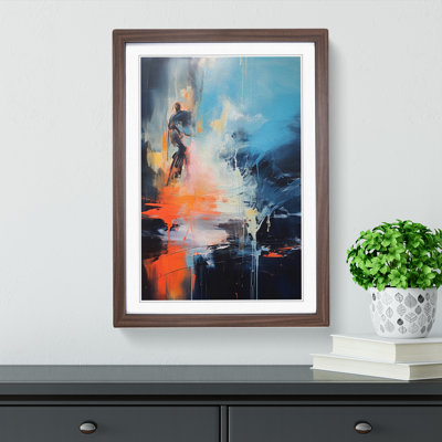 Stream Gestural - Framed Print