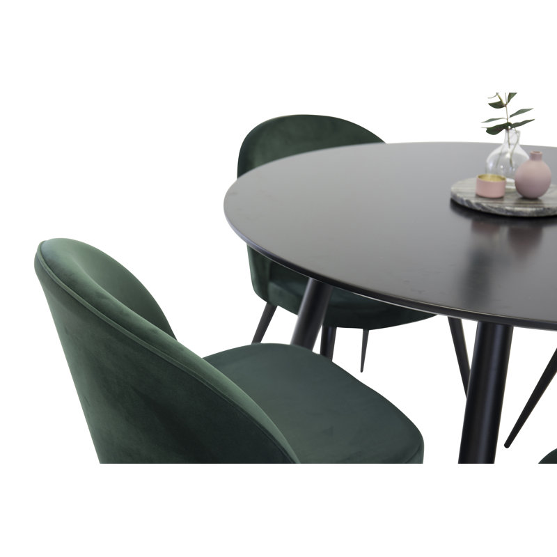 Micheal 4 - Person Dining Set, Moss Green