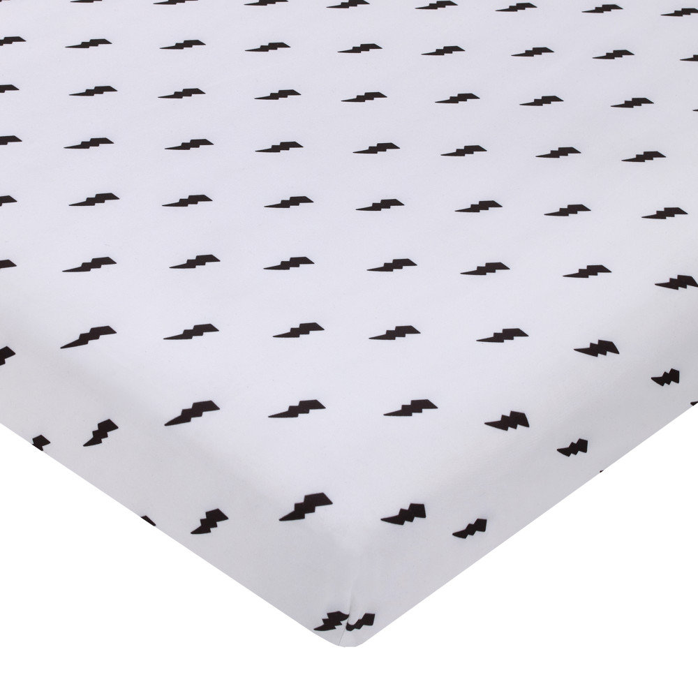 Zoomie Kids Nojo Zoomie Kids Lightning Bolt Nursery Fitted Mini Fitted