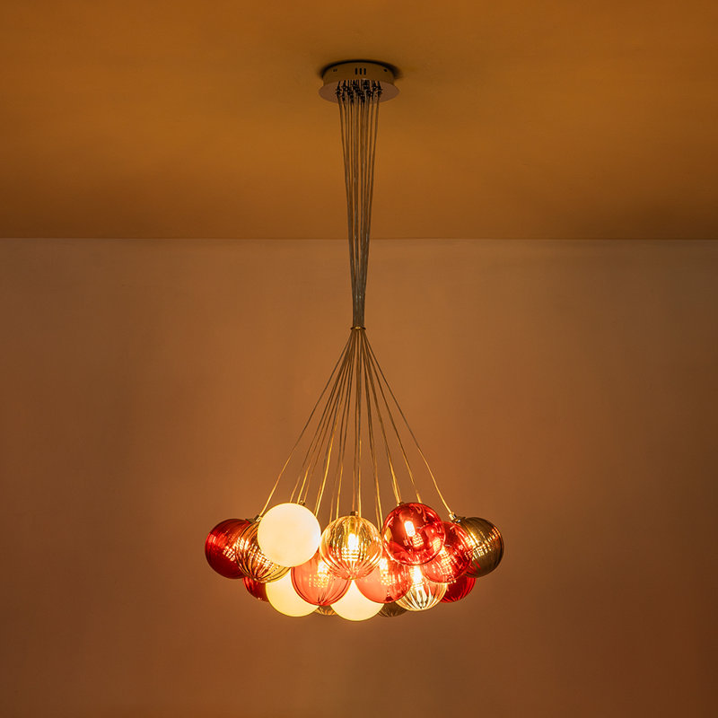 Ehudd Dimmable Novelty Chandelier, 19 Bulbs