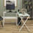 Ferro L-Shaped Metal Base Writing Desk-476321723