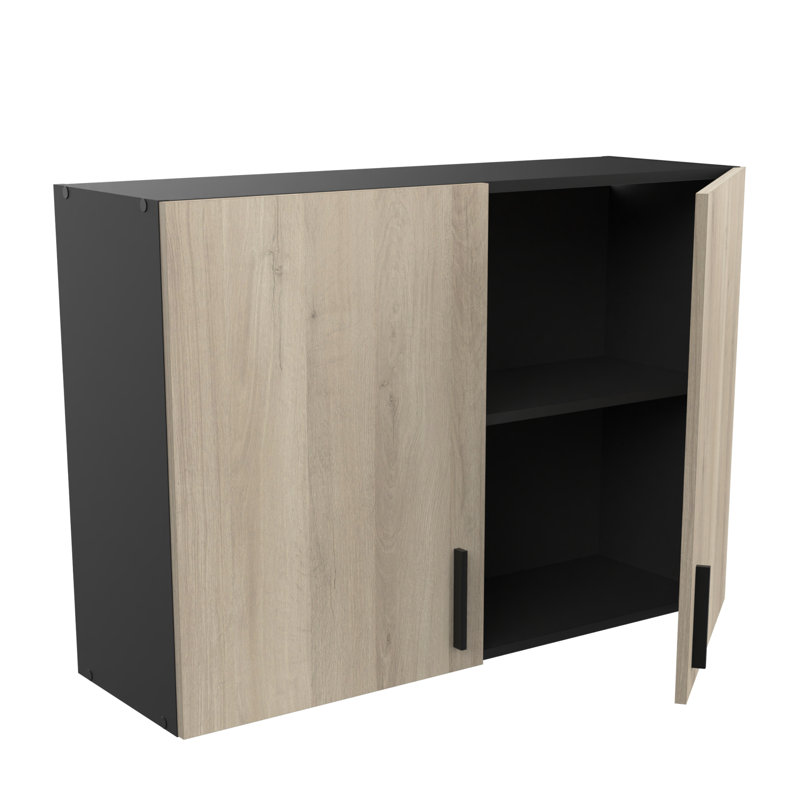 Origan Wall Unit, Natural/Black