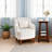 Engineered Stone Slab End Table with Open Lower Shelf