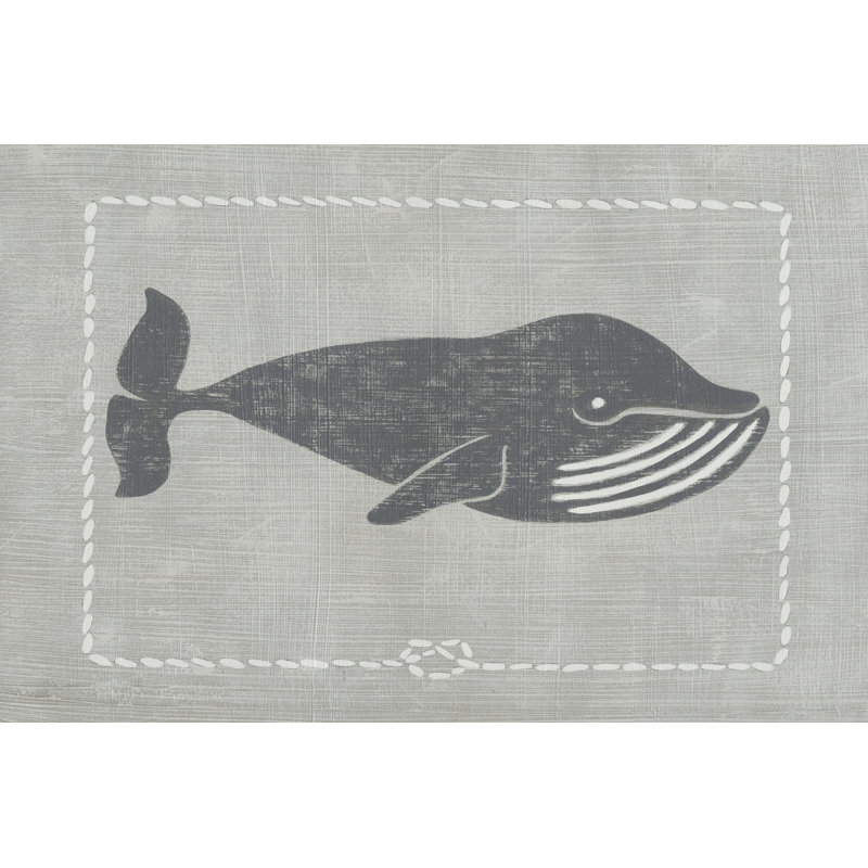 Whale Of A Tale III by Chariklia Zarris - Wrapped Canvas Painting, 30cm H x 46cm W