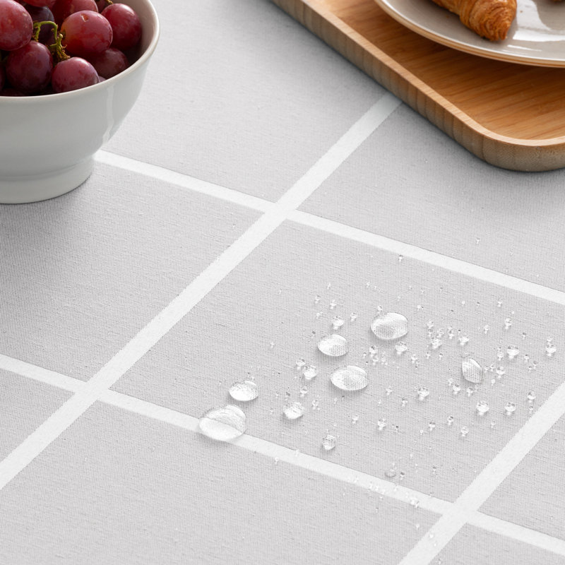 Ouellet Dining Linens, 180cm W x 140cm L, Light Grey