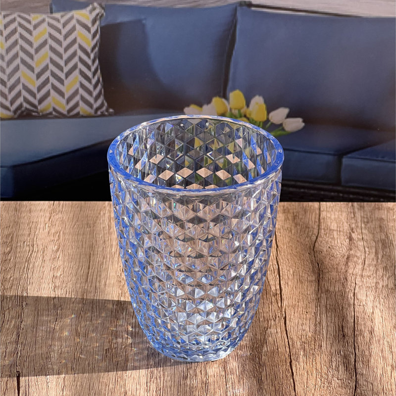 Ensemble de 4 verres à boire en diamant (12 oz), verres à cocktail en plastique, verres à cocktail sans BPA, verres, verres à eau