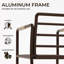 Ensemble de mobilier d'extérieur en aluminium pour patio, canapé de conversation 4 places-1438092848