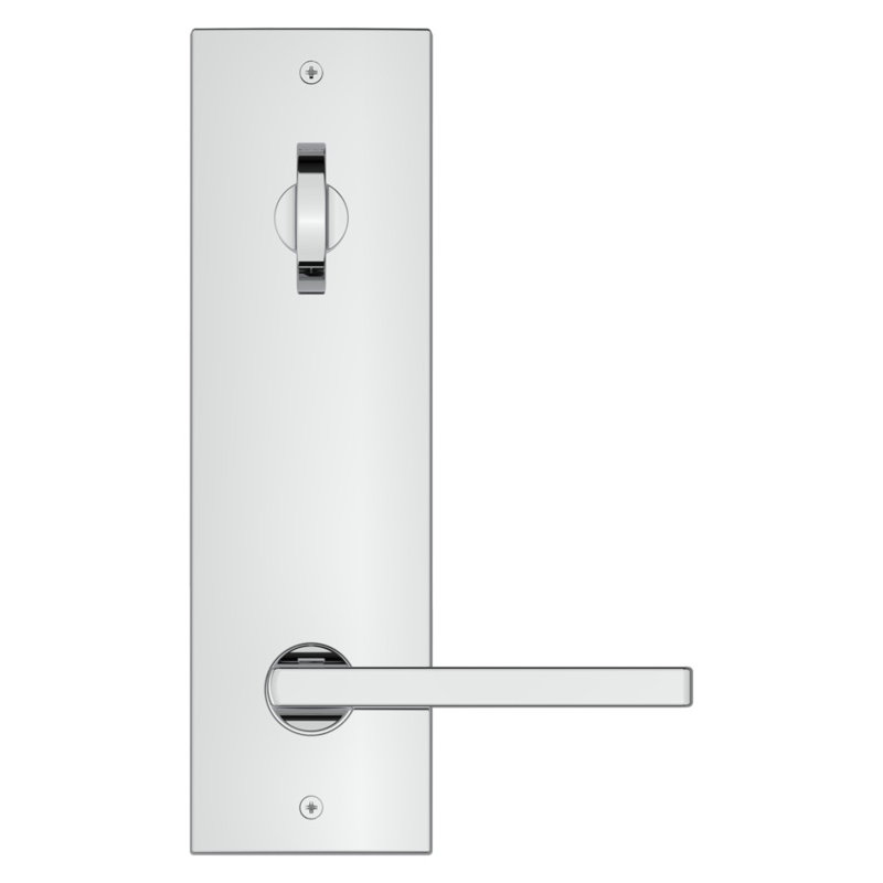 Polished Chrome Solid Brass Contemporary Door Handleset