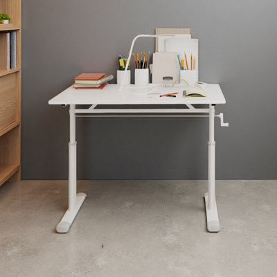 Adjustable Study Desk For Kids & Adults – Height-Adjustable, Multi-Purpose Home/Office Desk, Compact Design