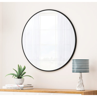 Wall Mounted 36 Inch Black Mirror For Home - Bathroom, Bedroom, Living Room Fine Quality Manufacturing Technology, , , Corrosion, -Proof Decoration Materials,