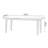 White Rectangular Sintered Stone tabletop Dining Table-110983095