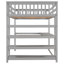 Lit mezzanine avec tablettes de rangement et bureau sous le lit-364992006-364992001