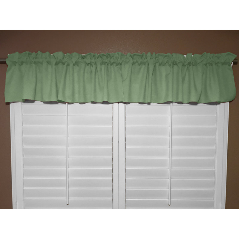 Cantonnière sur mesure l 58 po Pastorella, Sauge, L 58 po x L 14 po