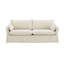 Canapé en lin beige avec 2 coussins