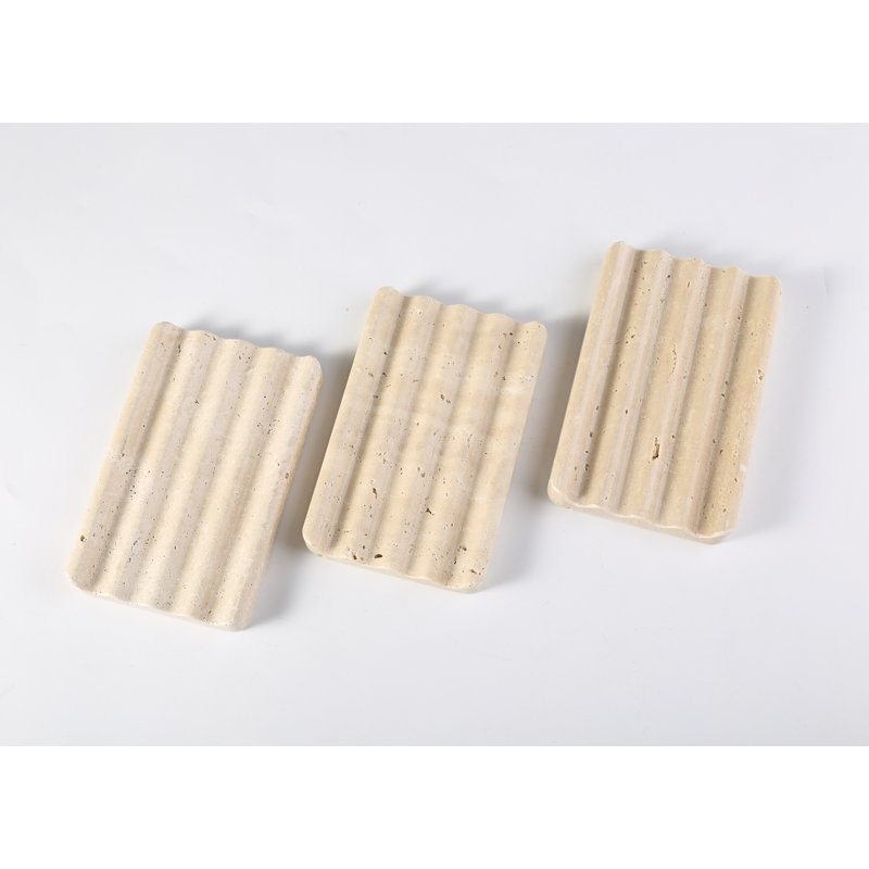 Plateau à savon en marbre naturel, Beige