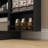 41" Kitchen Pantry, 2-Door Kitchen Cabinet with 5-tier Storage Shelving, 12 Spice Racks and Adjustable Shelves for Dining Room, Black-133621980