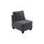 Canapé modulaire modulaire 6 pièces Mobilier de salon modulaire capitonné capitonné gris