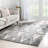 Lakel Minas Distressed Geometric Diamond Pattern Power Loom Grey Area Rug-49775224