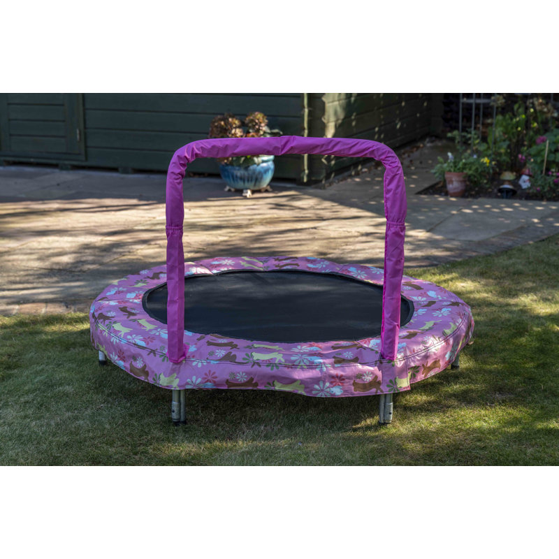 48" JumpKing Pink Bunny Mini Trampoline