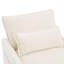 Canapé rembourré 3 places avec coussin double couche et poches de rangement latérales-2092607118