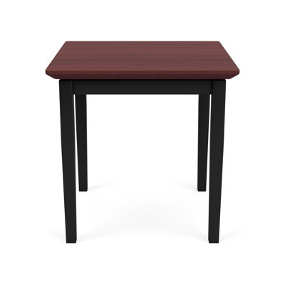 Lenox Steel Waiting Reception End Table Metal Frame 20x20" High Pressure Laminate Top