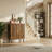 3-Drawer Wooden Chest with sturdy legs