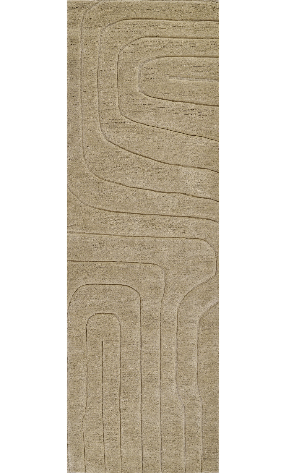 Aelin Hand-Tufted Wavy Wool Rug, Runner 2'6" x 8'