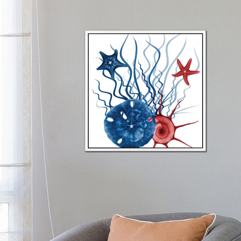 Nautical Resurgence II by Albert Koetsier - Print on Canvas, 66.04cm H x 66.04cm W x 3.81cm D, White Framed